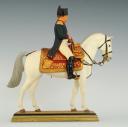 Photo 2 : GEORGES FOUILLÉ, peintre de la Marine. (1909-1994) : CAVALIER, NAPOLÉON avec selle du Sacre, Premier Empire, XXème siècle. 107750-28020JC