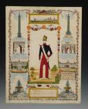 Photo 2 : WATERCOLOR DRAWING DEPICTING CORPORAL JACQUES MÉTAYER, from the 19th Line Regiment, SENT TO HIS MOTHER. 18880-17
