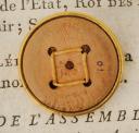 Photo 2 : BOUTON DE LA GARDE NATIONALE DU DISTRICT DE DIJON, modèle du 5 septembre 1790. Révolution. 20737-40