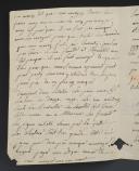 Photo 2 : LETTRE DU SOLDAT PIERRE MARTIN, du 23è régiment de Dragons, 6è Compagnie, 2è escadron à Codogne (Italie), ADRESSÉE AU MAIRE DE LA COMMUNE DE LESAY (Lessay, Manche) dans laquelle il demande de l'argent, juin 1811. 18855-1