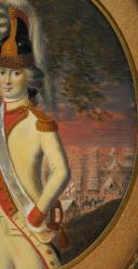 Photo 3 : M.R LENOIR : CAPITAINE EN SECOND DE COLONEL GÉNÉRAL, règlement de 1786, Ancienne Monarchie, règne de Louis XVI, vers 1786-1789 : portrait miniature. 26642