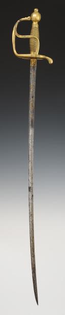 Photo 3 : SABRE FANTAISIE D'OFFICIER DE DRAGONS, Ancienne Monarchie, 1750-1767. 28823