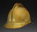 Photo 3 : FIRE HELMET OF THE FIREFIGHTERS OF THE DMC COMPANY (DOLLFUS-MIEG COMPANY), 1895 type, Third Republic. 24538