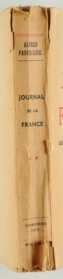Photo 7 : JOURNAL DE LA FRANCE : AOÛT 1940 - AVRIL 1942, ALFRED FABRE-LUCE.