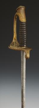 Photo 7 : SABRE D'OFFICIER D'INFANTERIE, modèle 1855, Second Empire. 30714