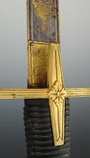 Photo 14 : HUSSARD OFFICER'S SABER, German-style guard, First Empire. 26545