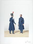 1830. Gendarmerie Sédentaire. Officier, Gendarme.