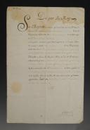 NOMINATION DU SIEUR SOURROUÏL DE LA CAILLETIÈRE* EN QUALITÉ DE SECOND AIDE MAJOR DANS LA CAPITAINERIE GARDE-CÔTE DE LA BARRE DE MONT, 1751-1752 Règne de Louis XV. 28230-2