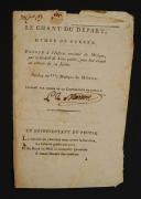 HYMNE DE GUERRE « LE CHANT DU DÉPART », imprimé par ordre de la Convention Nationale, Paris Imprimerie Nationale. 18915-10