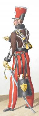 Photo 2 : 1822. Hussards. Maréchal des Logis-Fourrier, Lieutenant (2e Régiment - de la Meurthe).
