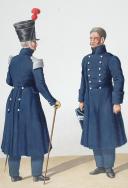 Photo 2 : 1830. Gendarmerie Sédentaire. Officier, Gendarme.
