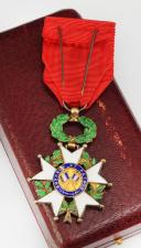 Photo 2 : OFFICER’S CROSS OF THE LEGION OF HONOR, 1946-1958, Fourth Republic. 27578