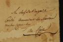 Photo 2 : Armée d'Égypte. Quartier Général du Caire. LETTRE DU SECRÉTAIRE DU GÉNÉRAL BERTHIER ADRESSÉE AU CITOYEN CONTÉ, chef de brigade des Arcostiers au Caire, 18 fructidor an 7 (4 septembre 1799). 18910-2