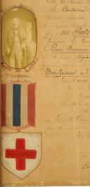 Photo 3 : DIPLÔME D'AMBULANCE MILITAIRE D'EDMOND PATRIAU LORS DU SIÈGE DE PARIS, Guerre franco-allemande. 26230-1