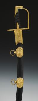 Photo 4 : HUSSARD OFFICER'S SABER, German-style guard, First Empire. 26545