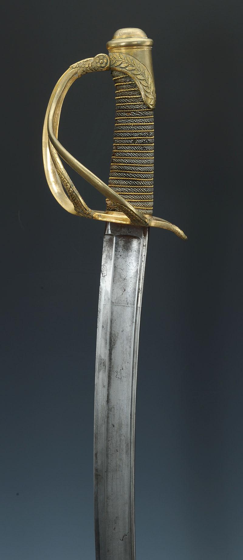 Damas Épée de sabre d'officier allemand fabriquée à la main de reproduction... 