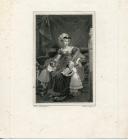 VALLOT, LA DUCHESSE DE BERRY ET SES ENFANTS, 1823 : Lithographie, Restauration.