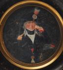 OFFICIER DE MARINE, Révolution : portrait miniature. 17183