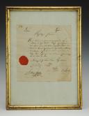 Photo 1 : ACT OF SERVICE OF RENÉ GARNIER OF THE FIRST BATTALION OF LYSLE ET VILAINE, 27 Pluviôse 2nd republican year. 26233-1