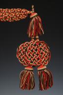 CORDON RAQUETTES DE TROMPETTE POUR COIFFURE D'ARTILLERIE OU DE CAVALERIE LÉGÈRE, Monarchie de Juillet - Second Empire. 30447
