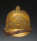 HELMET OF FIREFIGHTERS OF THE COMMUNE OF SAINT LOUP DE VARENNES, 1923 type, Third Republic. 24514.