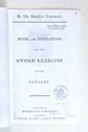 Photo 2 : Rules and regulations for the exercise of the cavalry 