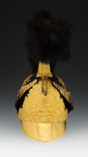 Photo 2 : CASQUE DE LIEUTENANT SURNUMÉRAIRE DU COMTE DE GONTAUT-BIRON, 3ème brigade du 2ème Escadron DES GENDARMES DE LA MAISON MILITAIRE DU ROI, modèle 1814, Restauration. 30015