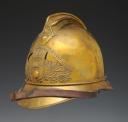 Photo 2 : HELMET OF FIREFIGHTERS OF THE COMMUNE OF SAINT LOUP DE VARENNES, 1923 type, Third Republic. 24514.