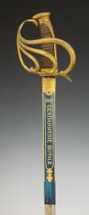 Photo 4 : SUBALTERN OFFICER'S SABER OF THE ROYAL GENDARMERIE, model 1816, Restoration period. 34393