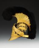 Photo 5 : CASQUE DE LIEUTENANT SURNUMÉRAIRE DU COMTE DE GONTAUT-BIRON, 3ème brigade du 2ème Escadron DES GENDARMES DE LA MAISON MILITAIRE DU ROI, modèle 1814, Restauration. 30015