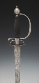 Photo 6 : Mourning Sword for Civilian or Military use, reign of Louis XV, Ancient Monarchy, circa 1750-1767. Inventory number: 29064.