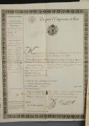 Photo 6 : ENSEMBLE DE CINQ DOCUMENTS (1807 - 1811) CONCERNANT UN RÉFUGIÉ EGYPTIEN, DAOUD SALUM (SALOUMÉ), NATURALISÉ FRANÇAIS, demeurant à Marseille. 18907-29