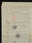 Photo 7 : ENSEMBLE DE CINQ DOCUMENTS (1807 - 1811) CONCERNANT UN RÉFUGIÉ EGYPTIEN, DAOUD SALUM (SALOUMÉ), NATURALISÉ FRANÇAIS, demeurant à Marseille. 18907-29