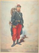 Photo 1 : A. LEGRAS - " Tenue de Campagne d'infanterie de ligne 1914" , lithographie en couleurs.