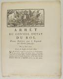 Photo 1 : ARRÊT DU CONSEIL D'ÉTAT DU ROI, portant règlement pour le Logement des Gardes-Françoises. Du 19 avril 1777. 7 pages
