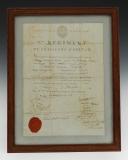 PATENT OF SERVICE ACTIVITY OF PIERRE DUBOSCQ IN THE 7th REGIMENT OF HORSE HUNTERS, 2nd COMPANY, Revolution, 9 Fructidor Year 3 (August 26, 1795). 26233-2