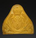 PLUME HOLDER PLATE OF A GRENADIER OFFICER OF THE ROYAL GUARD, 1814 model, Restoration period. 30894