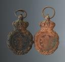 Photo 2 : TWO SAINT HELENA MEDALS, model 1857, bronze model, Second Empire. 27574-2