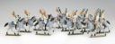 Photo 2 : 12 LEAD FIGURINES BY CBG MIGNOT: MUSICIANS OF THE IMPERIAL GUARD DRAGOONS "EMPRESS'S DRAGOONS", First Empire. 30517