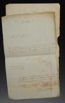 Photo 2 : Battle of Zurich, death of Swiss General VON HOTZE. Two autograph letters from Field Marshal PETRASCH to General SOULT regarding the death of Lieutenant General HOTZE, each with an autograph subscription from Battalion Chief DEVILLIERS, on the 4th and 5th of Vendémiaire, year 8. 18910-46
