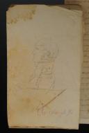 Photo 4 : CAVALRY GENERAL LOUIS BRO DE COMÈRES: ADDRESS SIGNED "Colonel L. Bro" ANNOUNCING THE NEW ORGANIZATION OF CAVALRY, ALONG WITH A NOTEBOOK OF AUTOGRAPHED NOTES AND SKETCHES. 18906-43