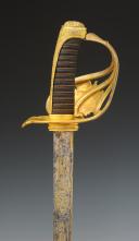 Photo 11 : OFFICER'S SABRE OF THE KING'S GUARD OF THE ROYAL MILITARY HOUSEHOLD, Model 1816, Restoration period. No. 29809