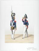 1818. Garde Royale. Infanterie. (6e Régiment), Sergent de Voltigeurs (1er Régiment).