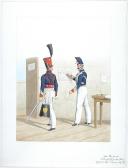 1824. Hussards. Maréchal des Logis-Chef, Capitaine Adjudant-Major (5e Régiment - du Bas Rhin).