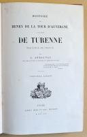 Photo 1 : HISTOIRE DE HENRY DE LA TOUR D'AUVERGNE VICOMTE DE TURENNE MARÉCHAL DE FRANCE.
