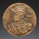 MÉDAILLON EN BRONZE FONDU AU PROFIL DU GÉNÉRAL BOULANGER, Troisième République. 6432