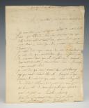 AUTOGRAPH LETTER OF FRANÇOIS TERRAVALIEN, stationed in Germany, TO HIS PARENTS living in Paris, Brunswick, March 12, 1810. 18857-4