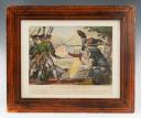 LAMBERT - "FRENCH COURAGE": color engraving, 19th century. 33157R