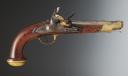 PISTOLET D'OFFICIER DE LA GARDE NATIONALE DE PARIS, 1818-1819, sur le modèle des Gardes du Corps de 1816. 34639