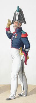 Photo 2 : 1818. Garde Royale. Infanterie. (6e Régiment), Sergent de Voltigeurs (1er Régiment).